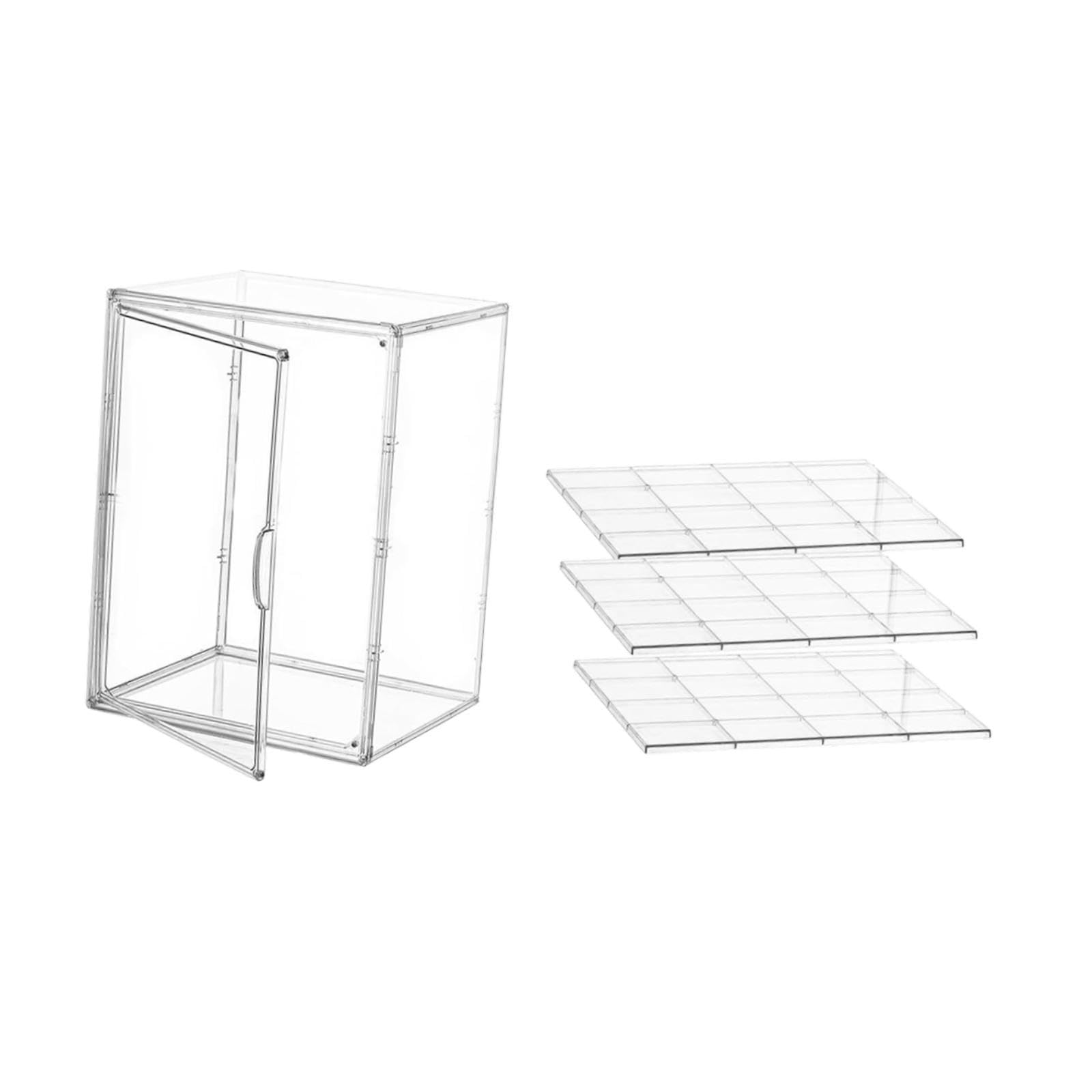 SM SunniMix Bakery Display Case Dessert Holder Tray with Clear Lid Bakery Organizer Cake Holder for Donut Birthday Weddings Fruit Platter