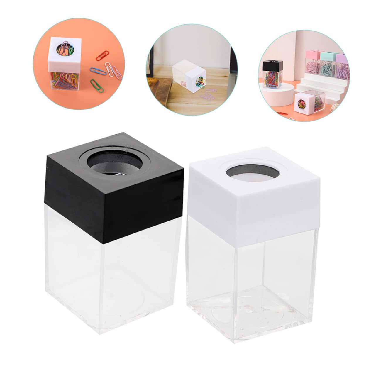 10pezzi Dispenser Per Clip Organizer Per Graffette e Accessori Scrivania