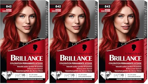 Schwarzkopf Brillance rojo cachemira 842 coloración permanente pack
