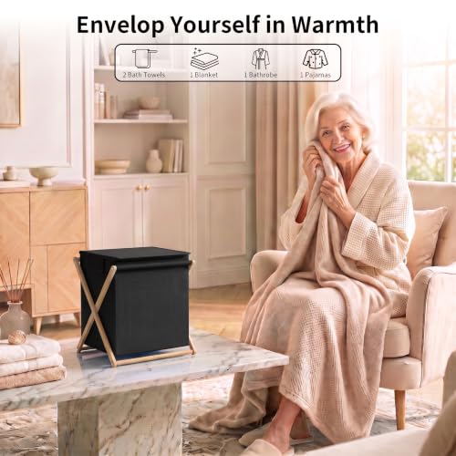 JANVONP Foldable Countertop Towel Warmer, 20L Large Capaticy, Save Space - image 5