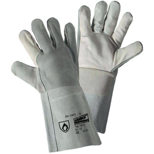 Worky 1810 Handschuh Kombi Rindspaltleder, Handrücken y Stulpe: Spaltleder Größe 10