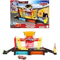 Mattel Disney Pixar Cars Túnel de lavado con cambio de color