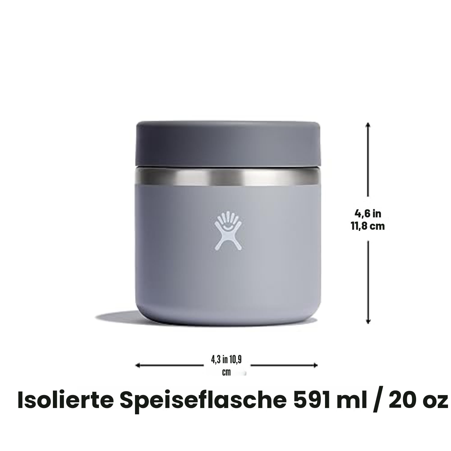 Hydro Flask Isolierter Lebensmittelbehälter, 590 ml, Schwarz
