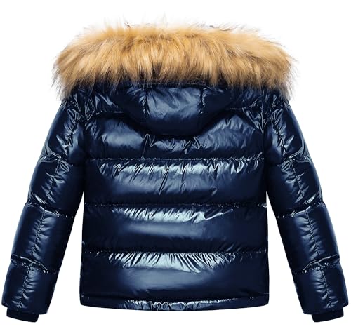 Image of CREATMO US Boy's Water Resistant Winter Coats Warm Fleece Lined Outwear Windbreaker Ski Jacket