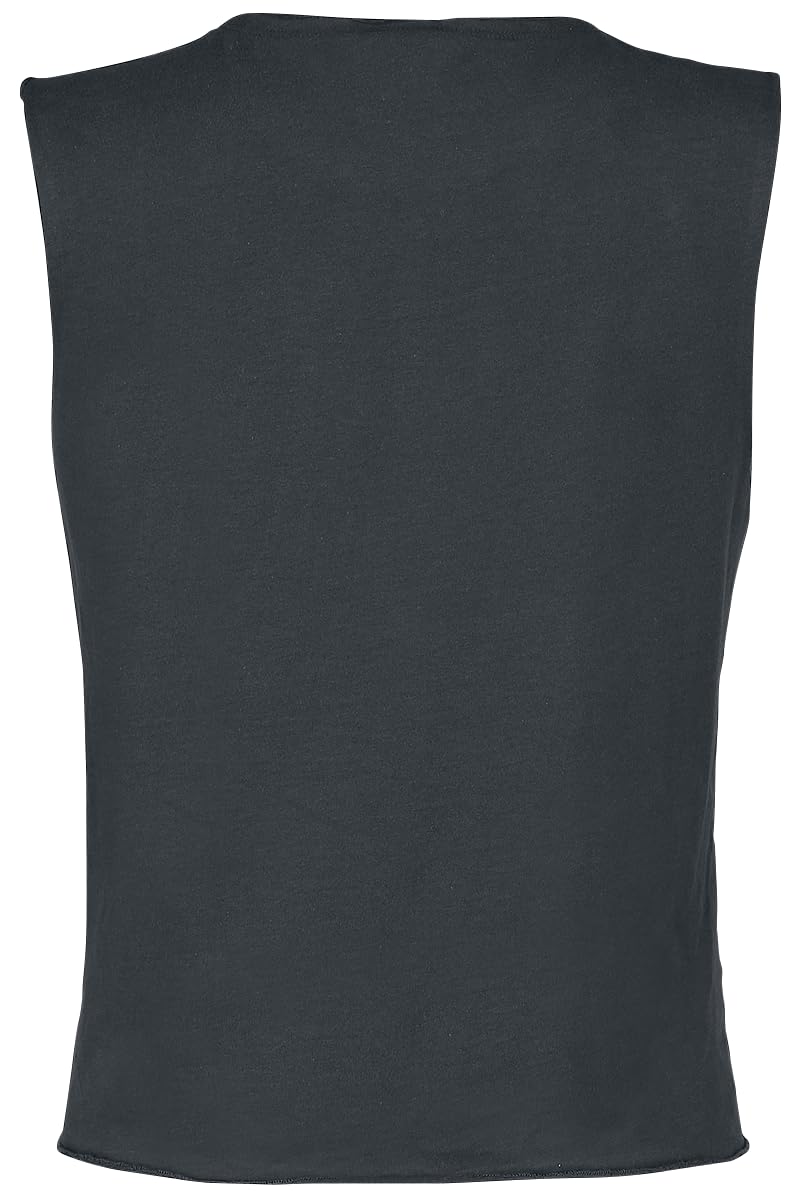Metallica Amplified Collection - White Logo Femme Top Anthracite 100% Coton Regular/Coupe Standard