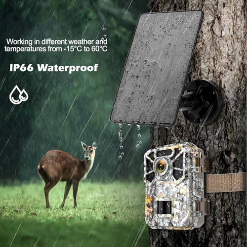 Trail Cameras Solar Panel, 12V Output Solar Panel Kit with 5000 mAh Rechargeable Lithium Battery, Solar Battery Charger for Hunting Game Camera - Image 5