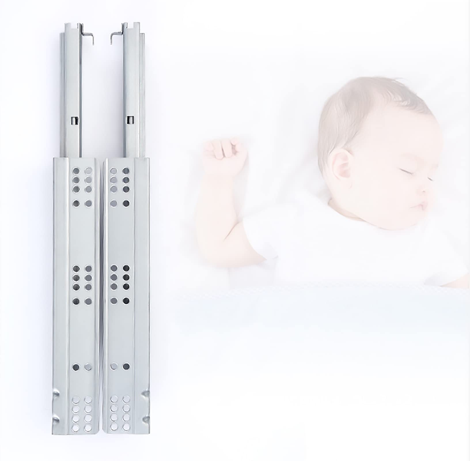 GUIDE PER CASSETTI Estrazione Completa Con SoftClose Estrazioni Complete Guida Telescopica 45 Mm - Foto 9