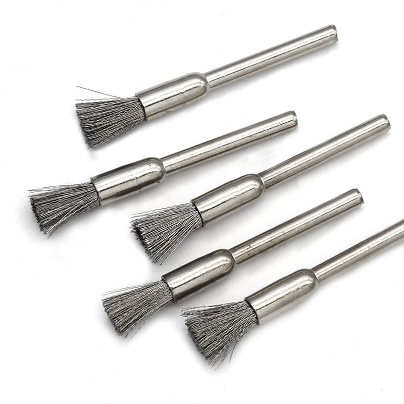 Image of Wire Buffing Wheel Brush Set, Polish Brush Pen Brushes Set Kit Polish Clean Tools (Brush 3 Sizes 15PCS)