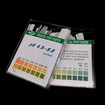 WorldCare 100pcs PH Test Strips Litmus Paper PH4.5-9.0 Alkaline Acid Test Paper for Water Saliva Urine Testing PH Test Meter