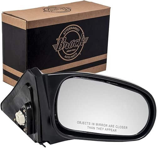 Brock Espejo retrovisor eléctrico de repuesto para pasajeros con textura compatible con Civic Coupe 96-00 76200-S02-A15