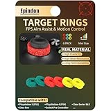 Epindon Target Rings | FPS Aim Assist Precision Motion Control | Compatible with PS5,PS4, Xbox Series X/S, Xbox One, Switch Pro Controllers, PC Gamepads Mini Size/Mixed Strength 6-Pack
