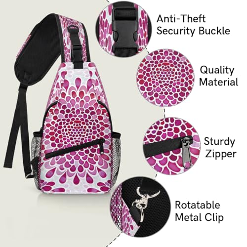 Bolso Sling para Mujer y Hombre, con Estampado Decorativo, Crossbody miniatura 3