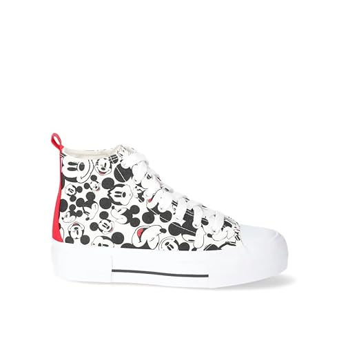 Disney Mickey Mouse Hi Top Sneaker Black and White