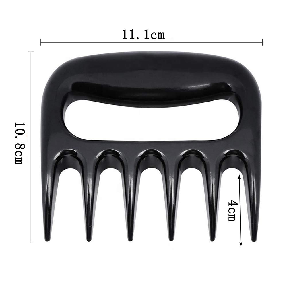 Set di 2 pezzi di carne artigli, carne forchette, orsi per polled pork, barbecue, artigli originali di trituratore di orsi, carne perfettamente triturata