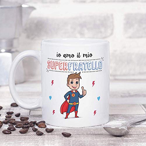 Mugffins Fratello Tazza/Mug - Io Amo il Mio Super