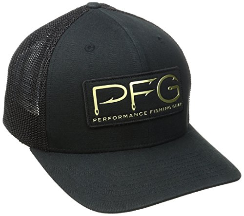 Columbia Adult PFG Mesh Ball Cap, Black 