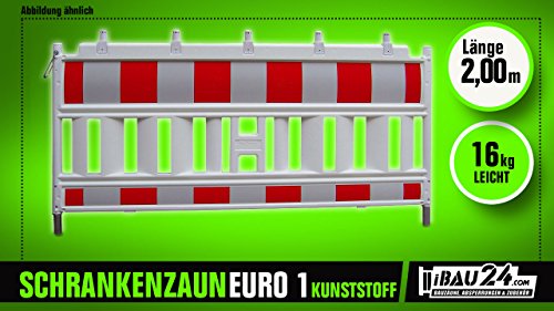 Preisvergleich Produktbild Schrankenzaun / Absturzsicherung-Euro 1 -aus Kunststoff nach TL