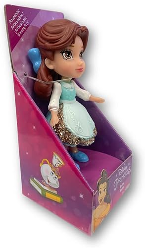Miniatura 2 de Amarina Empaquetado en caja transparente para regalo, muñeca de princesa de Disney, de 3.5 pulgadas, a elegir entre los 11 personajes de princesa de