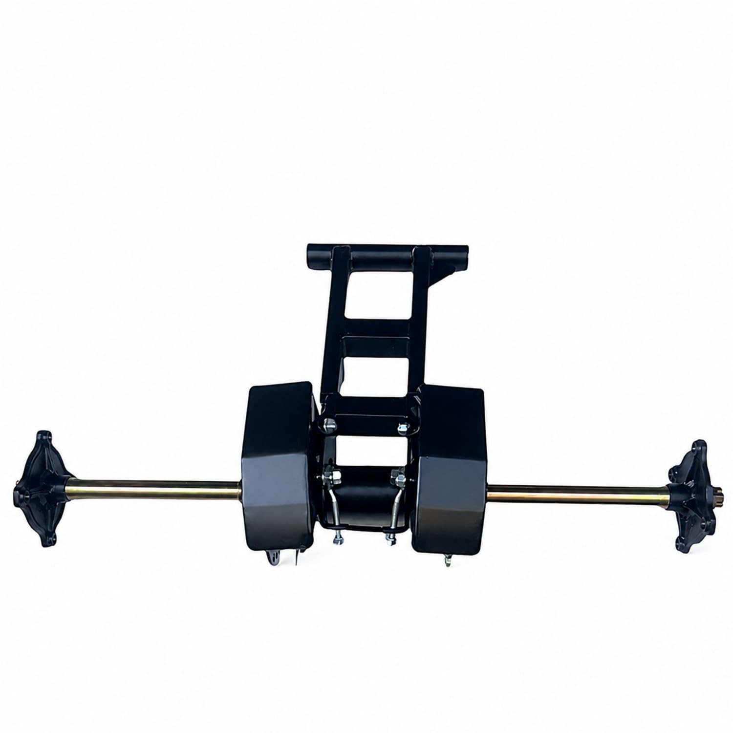 Black Rear Axle with Brackets Metal Rear Axle Assembly Heat Treated Heavy-Duty for DIY Builders, Hobbyists, Trike, Go-Kart, Off-Road Vehicle, Rear Axle 650MM|Axles Motors-image-43