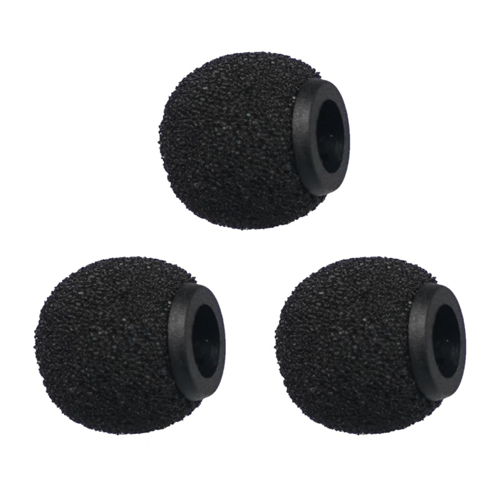 Foam Mic Covers Foam Lavelier Windscreen, Lapel Microphone Foam Cover for Sony Lavalier Microphone Windscreen Replacement Foam Windscreen, Pack of 3