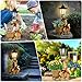 YEPOTUE Solar Squirrels Outdoor Statues, Garden Sculptures with Flowerpot Decor & Solar Lantern for Yard Art Lawn Ornaments Porch Patio Balcony - Birthday Gifts for Women Mom