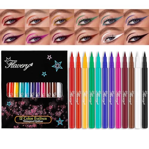 Set de 12 Delineadores Líquidos Mate en Colores Neón