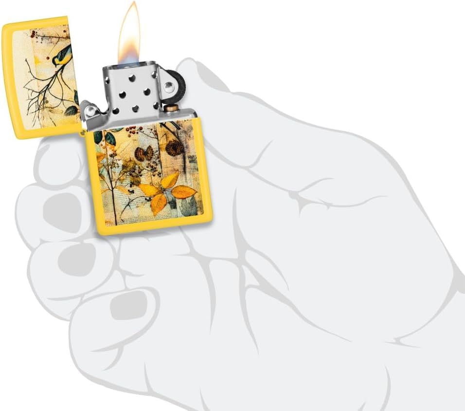 Encendedor Zippo Grabado Personalizado Diseño Girasol miniatura 5