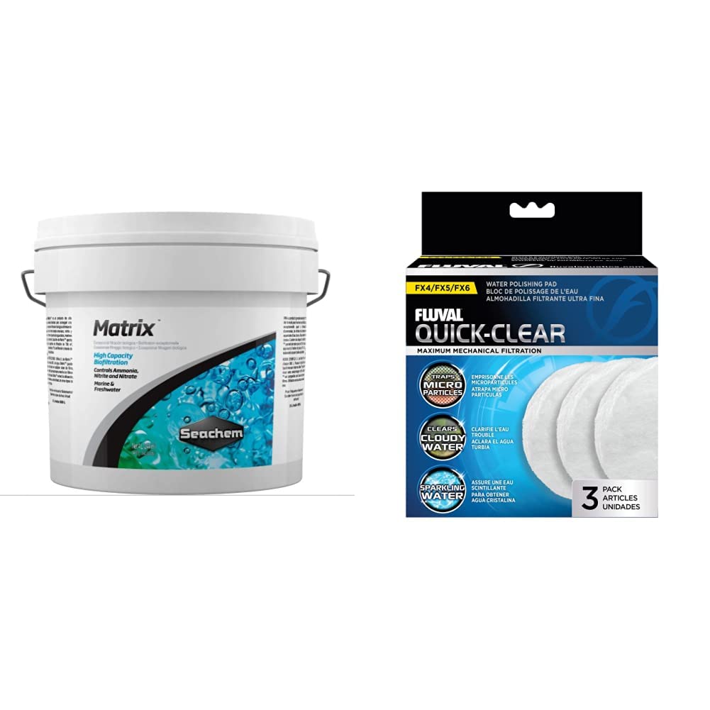 SeachemMatrix and Fluval FX5 Fine Filter Water Polishing Pads
