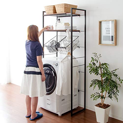 Amazon｜ランドリーラック ラック 収納 洗濯機棚 洗濯棚 北欧