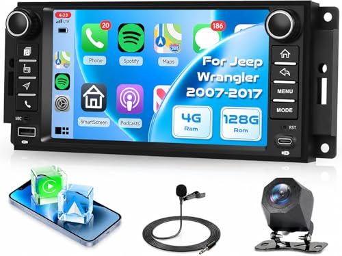 Radio para Jeep Wrangler 2007-2017, Android 7" táctil miniatura 1