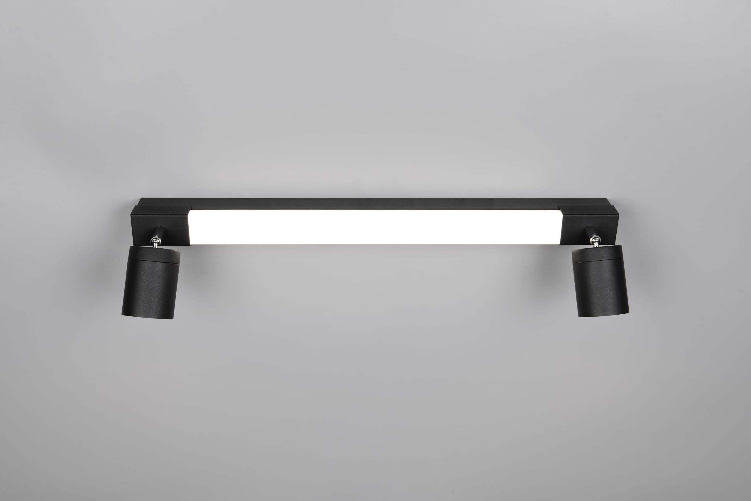 Trio Leuchten LED Badezimmer Wandleuchte Enrico 281470332, Metall Schwarz matt, 6.5 Watt LED, exkl. 2x GU10, Lichtfarbe einstellbar