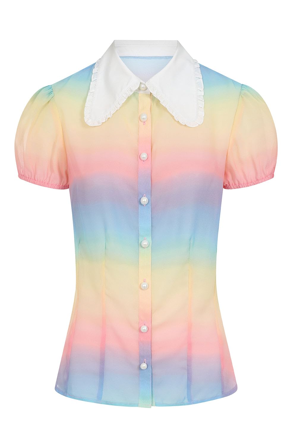 Hell Bunny Multi Colour Halo Blouse Medium