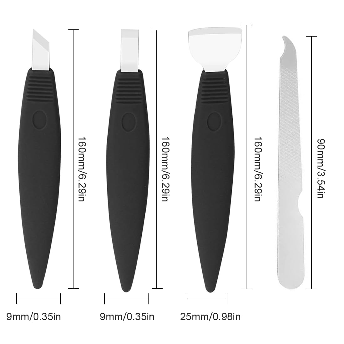 Cortacallos de Acero Inoxidable Rascador de Callos profesional Cuchillo de pedicura de manicura para cuidados de callos