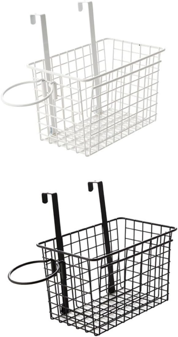 Iron Material Cupboard Door Hanging Storage Rack Hair Dryer Holder Wall Mounted Drying Rack for Kitchen Bathroom
