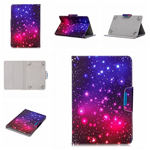 Universal Case For 7.0 Inch Tablet, Uliking Cover For Samsung Galaxy Tab A 7.0 /Tab 2/Tab 3/Tab 4 7.0/Tab E 7.0 (Sm-T280/T285/T230), Kindle Fire 7" 2015/2017/2019 (5Th/7Th/9Th Gen), Purple Starry Sky #TOP7