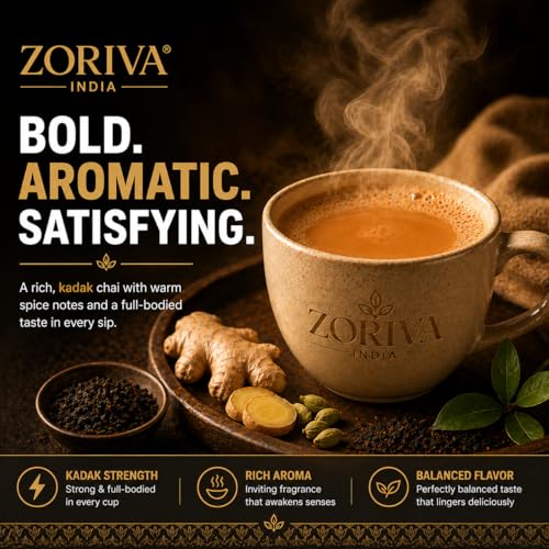 Image of ZORIVA रॉयल मसाला चाय 500 G (250g x 2) | Premium Assam CTC Tea | Strong Kadak Taste