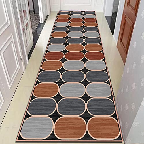 YXXDP Alfombras de Pasillo Alfombra De Corredor De Pasillo Artística Contemporánea para Dormitorio, Sala De Estar, Comedor Y Cocina - Casa Oficina Entrada Alfombra del Piso Antideslizante Lavable Cover