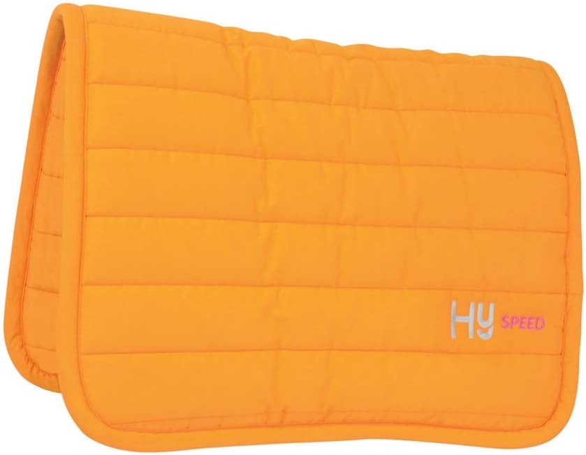 Neon Reversible Comfort Poly Saddle Pad/Saddlecloth - Bright Orange
