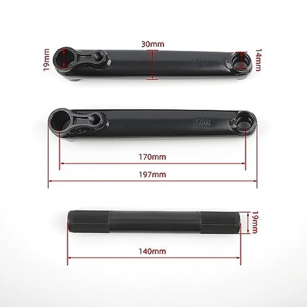 Bielas MTB 48T 170mm Eje 19mm al Desgaste Bielas MTB 48T 170mm