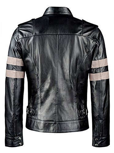 VearFit Residents Evils SuperHero Black Pu Faux Leather Jacket for Men Movie Hero2