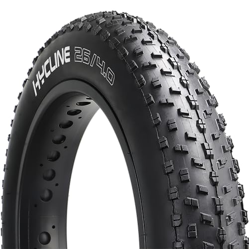 Hycline Fat Bike Replacement Tire: 26x4.0 Inch Puncture Resistant Folding MTB...