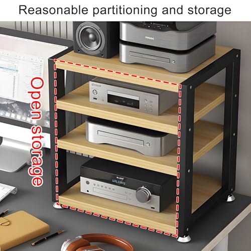 Meuble support audio anti-surchauffe avec étagères réglables