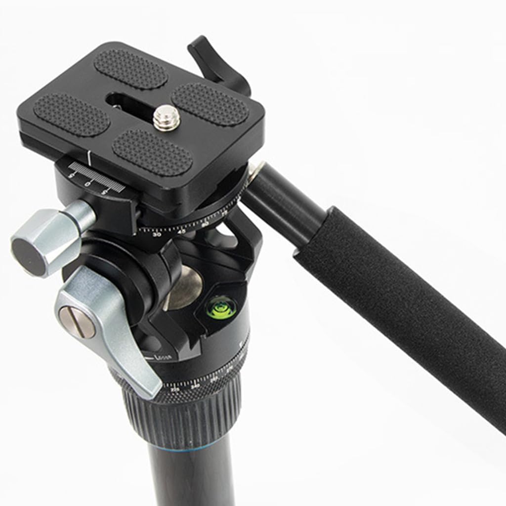 Doppio treppiede panoramico testa fluido Mini Pan Tilt Head Quick Release Plate Handle