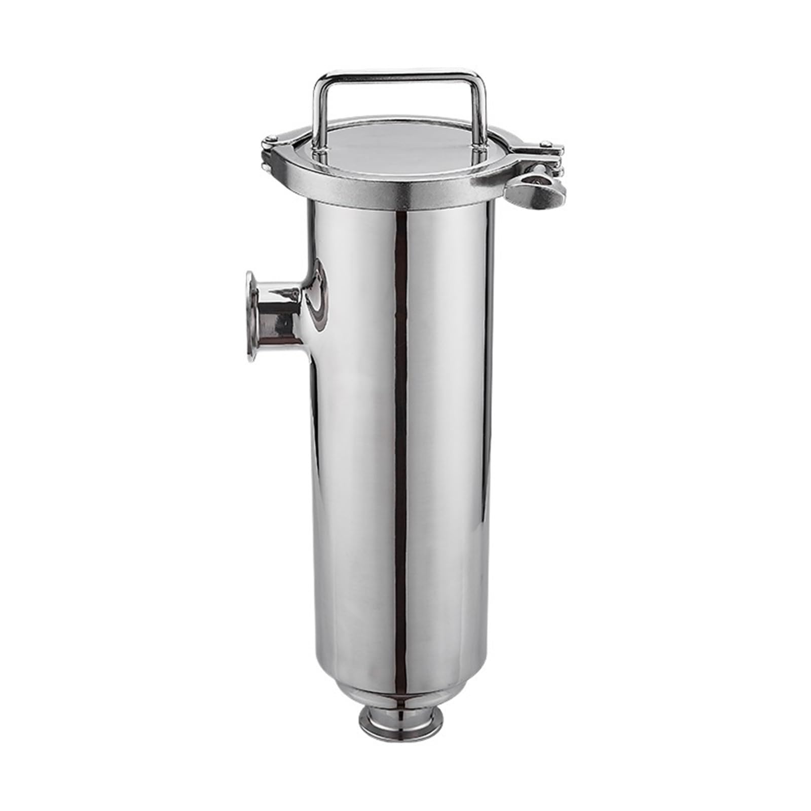 Sanitarny typ kątowy filtr trójzaciskowy wkład do rury wodnej ze stali nierdzewnej szybka instalacja filtr dupleksowy (63 mm x zacisk 77,5, typ złącza pod napięciem)