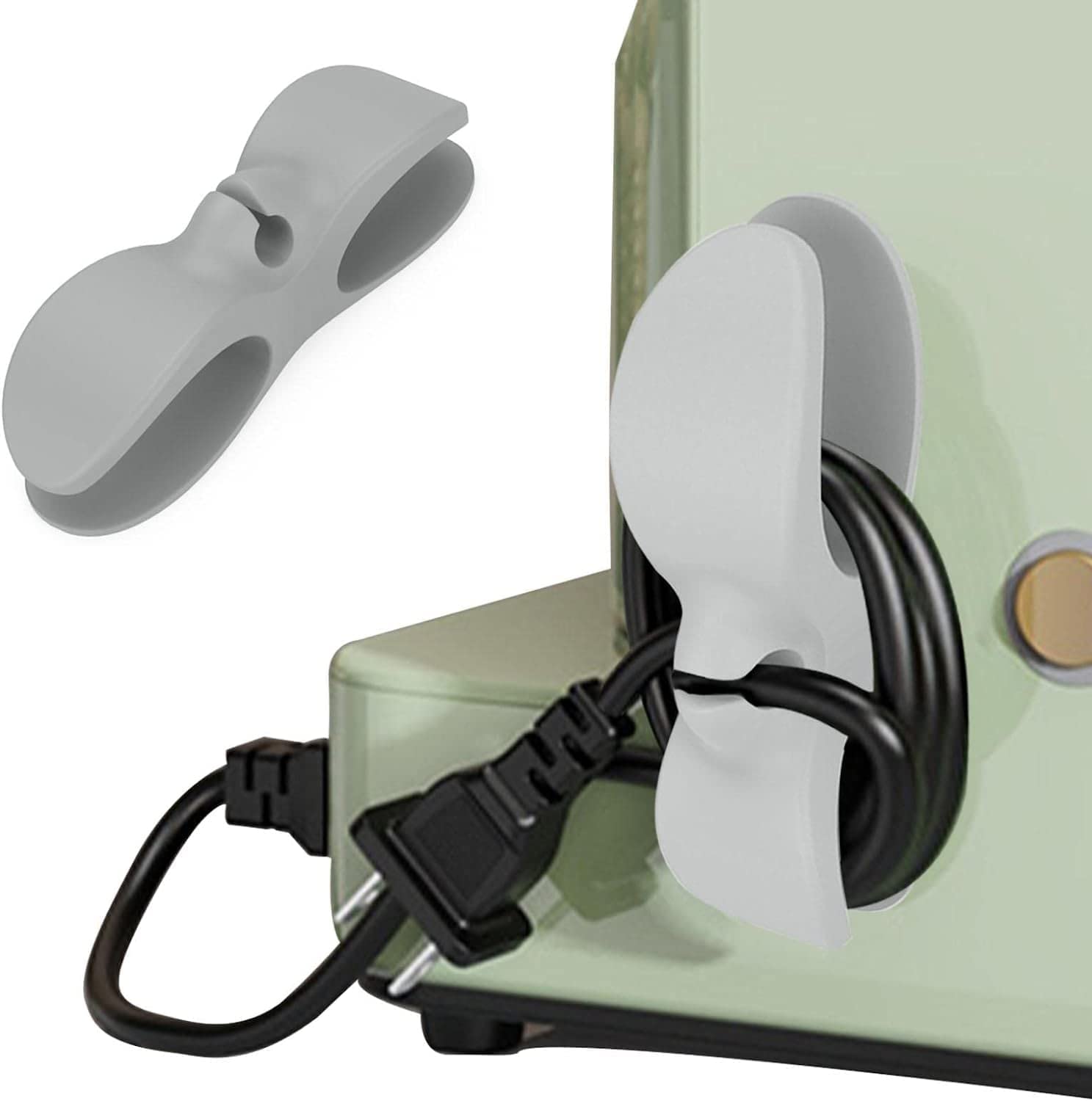 SNAPSHOPECOM (2 pc) Cord Organizer, Cord Holder for Electrical Appliances - Ideal Cable Cord Management for Organizing Cable Wires - Nightstand for Home, Office, Car, Desk-picture-20