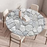 Breite Anwendung: Die Rund Tischdecke ist perfekt für Couchtische, Cafés, Esstische, Brunches, Partys, Hochzeiten, drinnen, draußen und den täglichen Gebrauch.