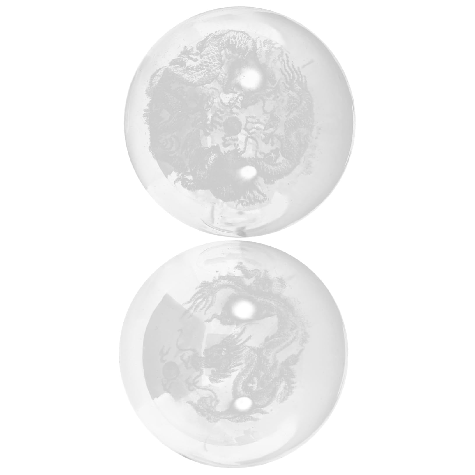 5 Series Bola De Masaje Pelota Gimnasia Cristal Ball Cristalball Bolas De Cristal Bolas De Masaje Para Ejercicios De Manos Masajeadores De Manos Al Aire Vidrio 2 Piezas X 5