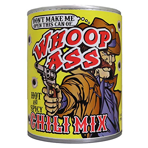 WHOOP ASS Chili Seasoning Mix Meal Kit 6 Oz. Premium Gourmet Hot Habanero Pepper Chili Mix