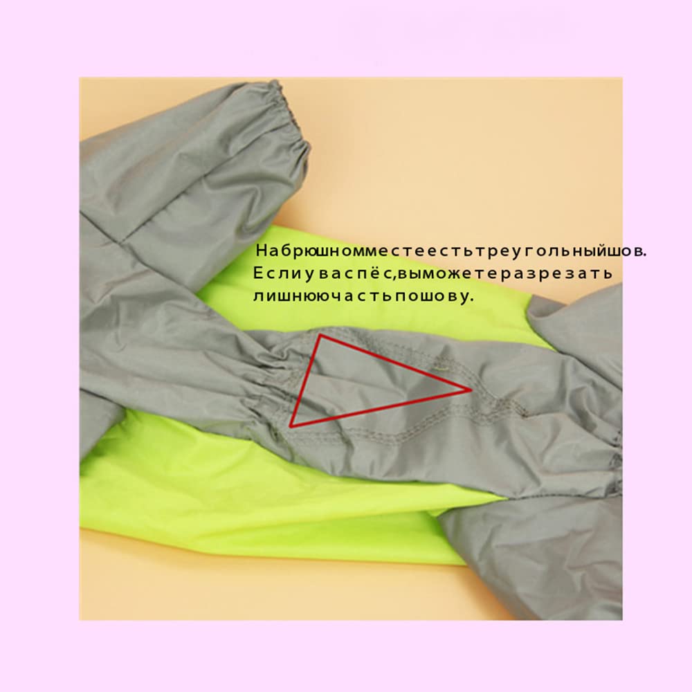 Płaszcz przeciwdeszczowy dla psów, Duży płaszcz przeciwdeszczowy dla psa Outdoor Wodoodporny kombinezon z kapturem małych i dużych psów Płaszcz(Green,30)