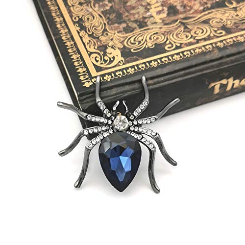 Image of YOQUCOL Halloween Spider Shape Brooch Pins for Women Girls Gift